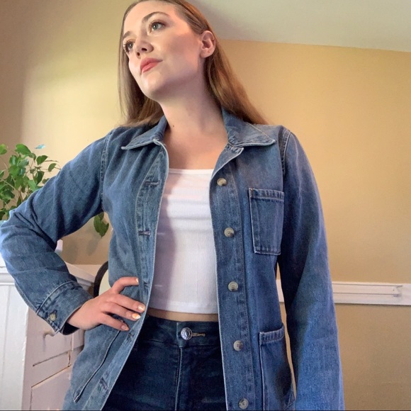 SOLD Aritzia Wilfred Free Denim Forum Button Up Shirt - Picture 5 of 5